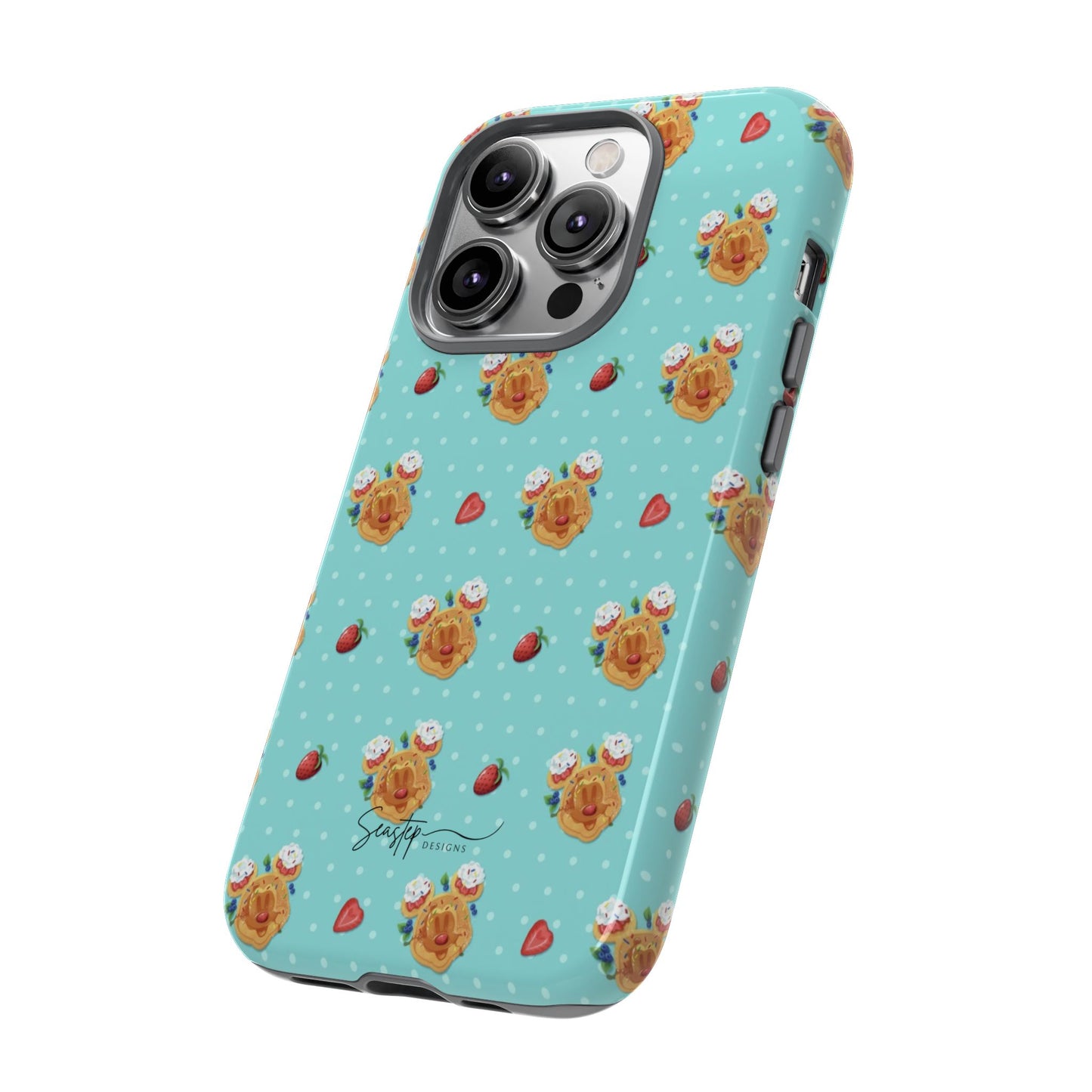 Waffle Mouse Face Tough Phone Cover