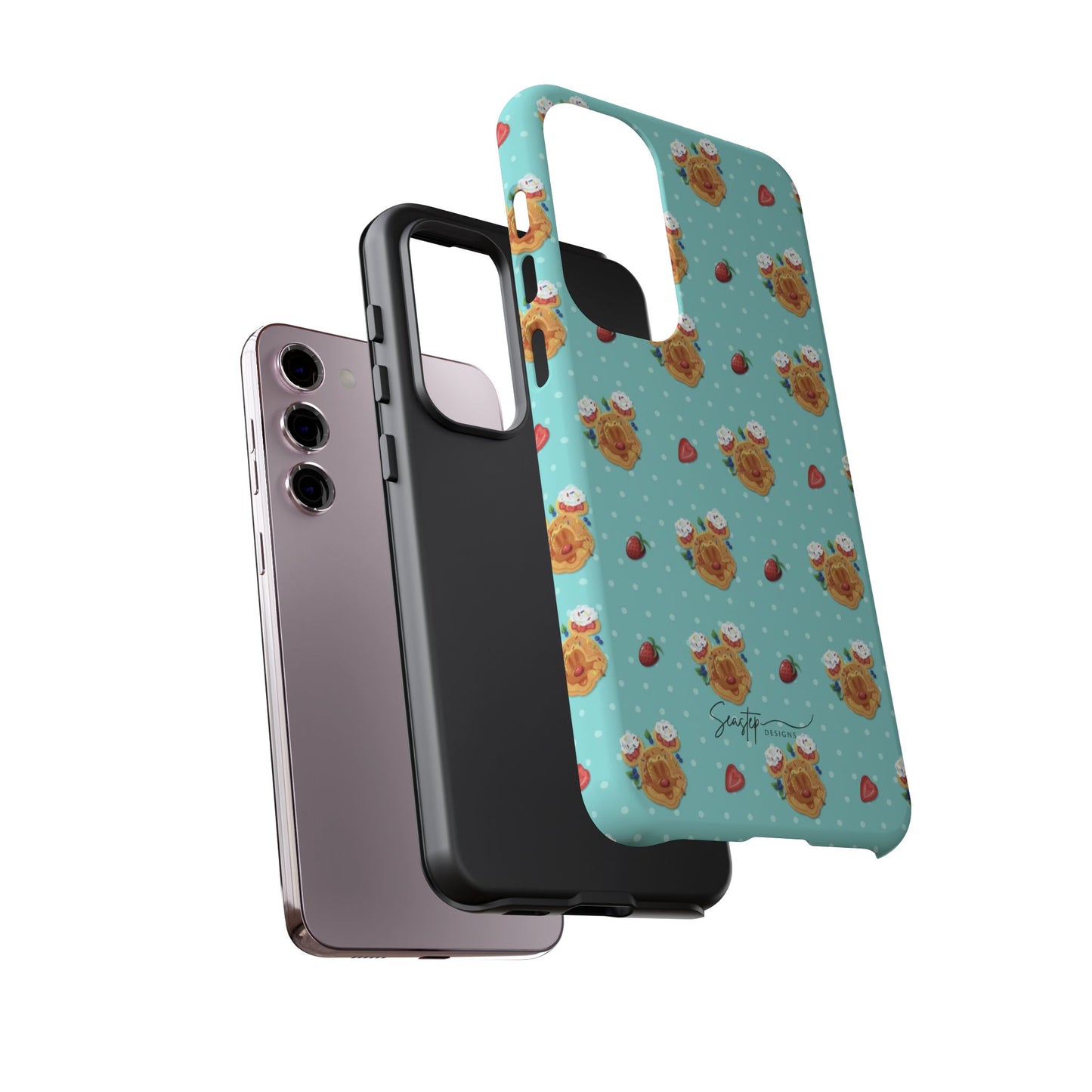 Waffle Mouse Face Tough Phone Cover