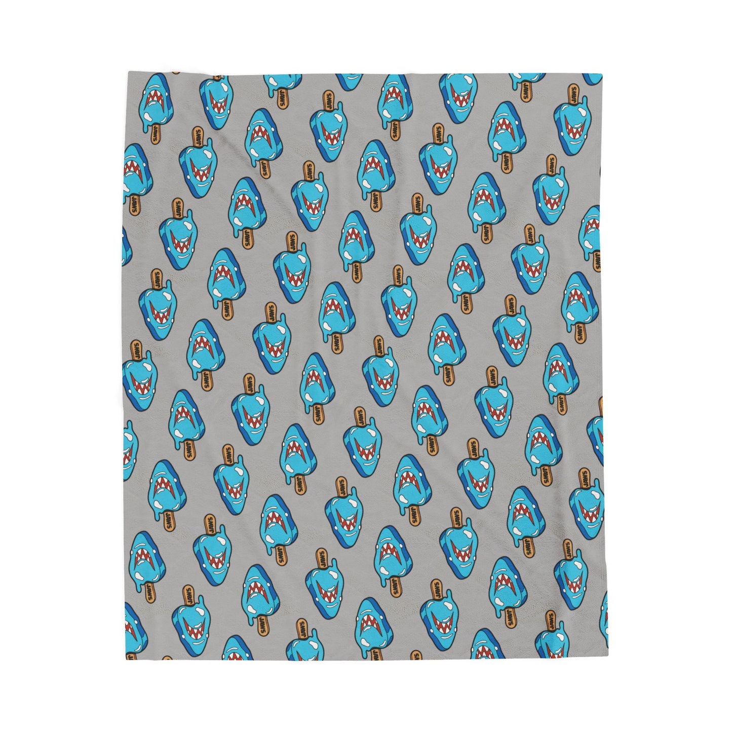 Popsicle Shark Velveteen Plush Blanket