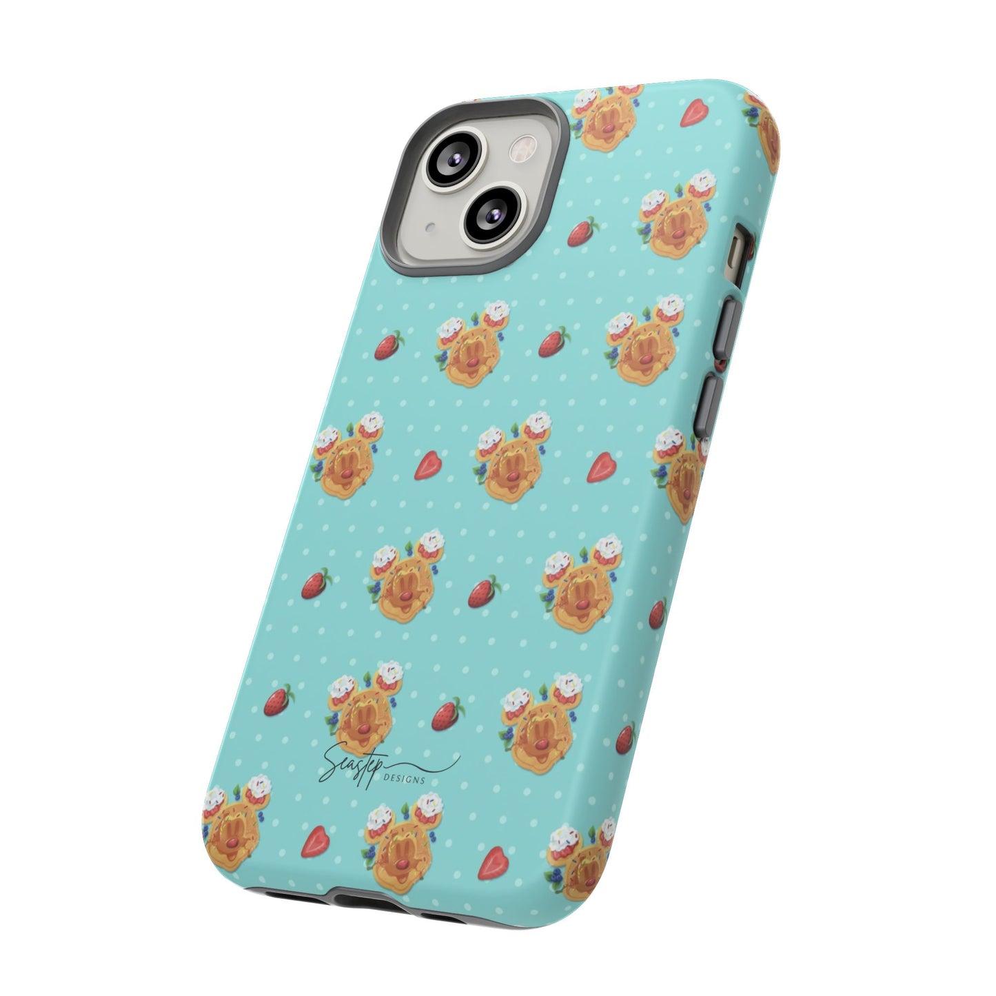 Waffle Mouse Face Tough Phone Cover