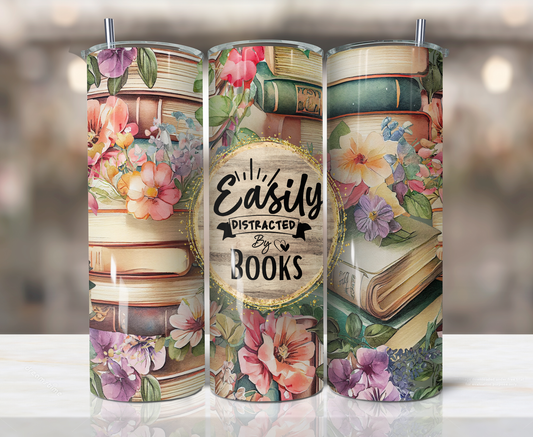 Easily Distracted by Books Tumbler