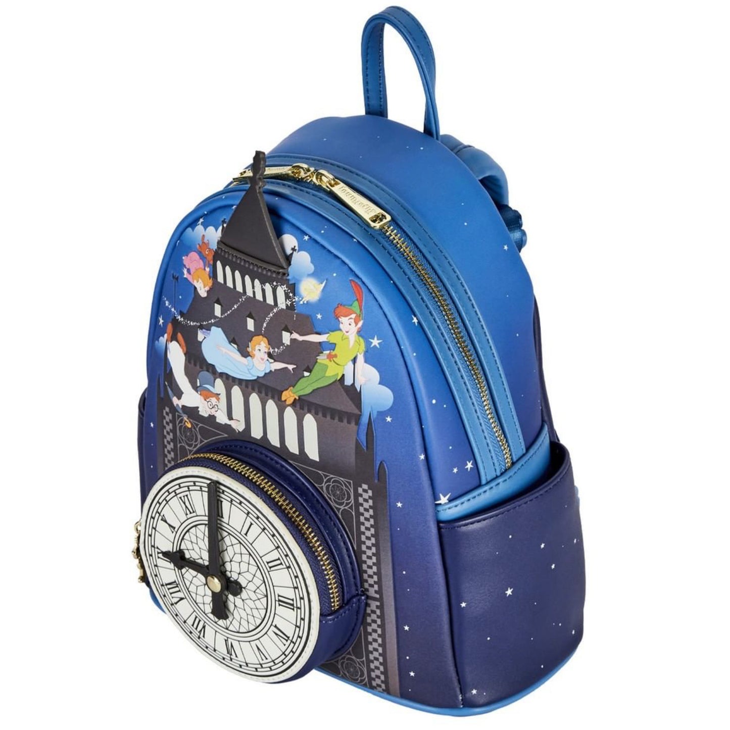 Loungefly Peter Pan Clock Glow in the Dark Mini Backpack