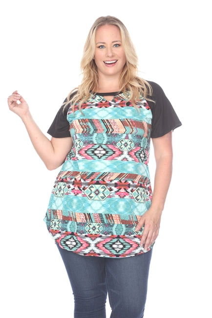 Ethnic Print Top (PLUS)