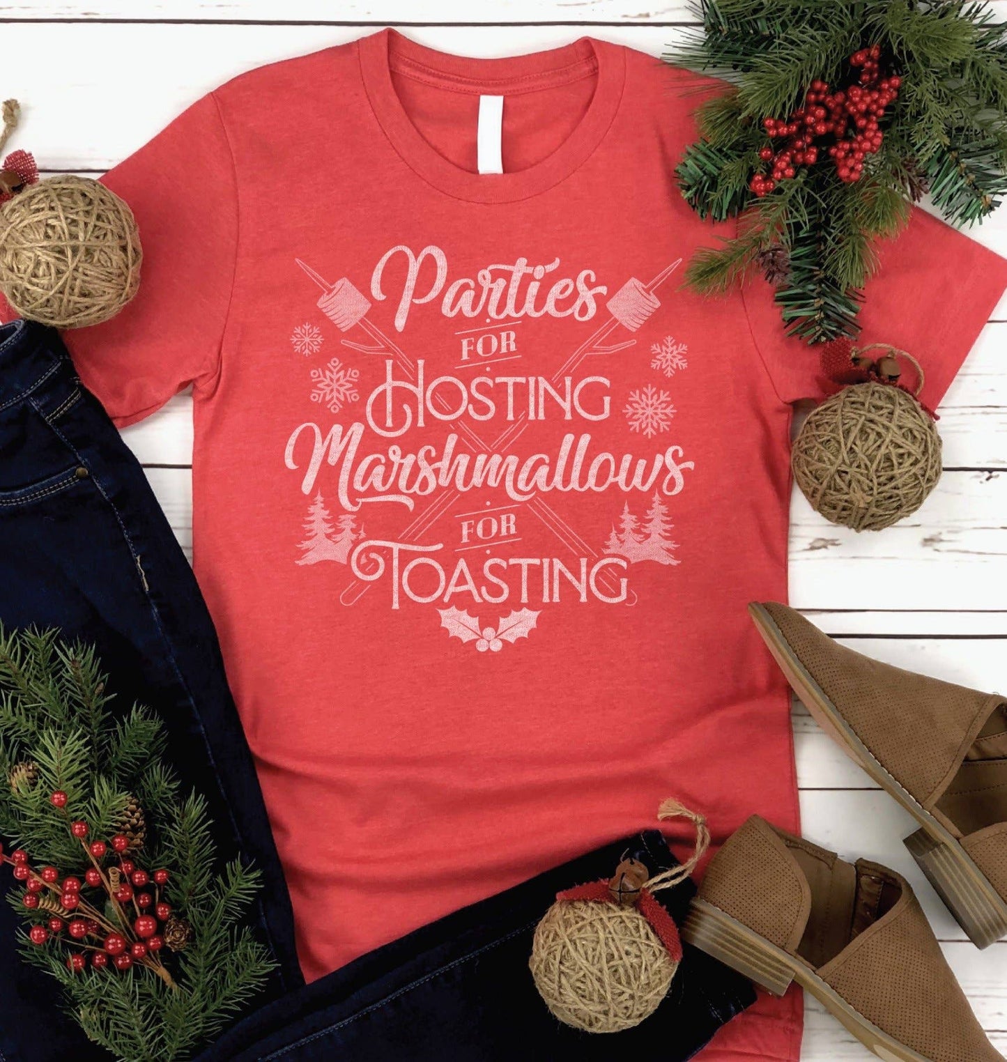 Parties for Hosting Marshmallows for Toasting T-Shirt